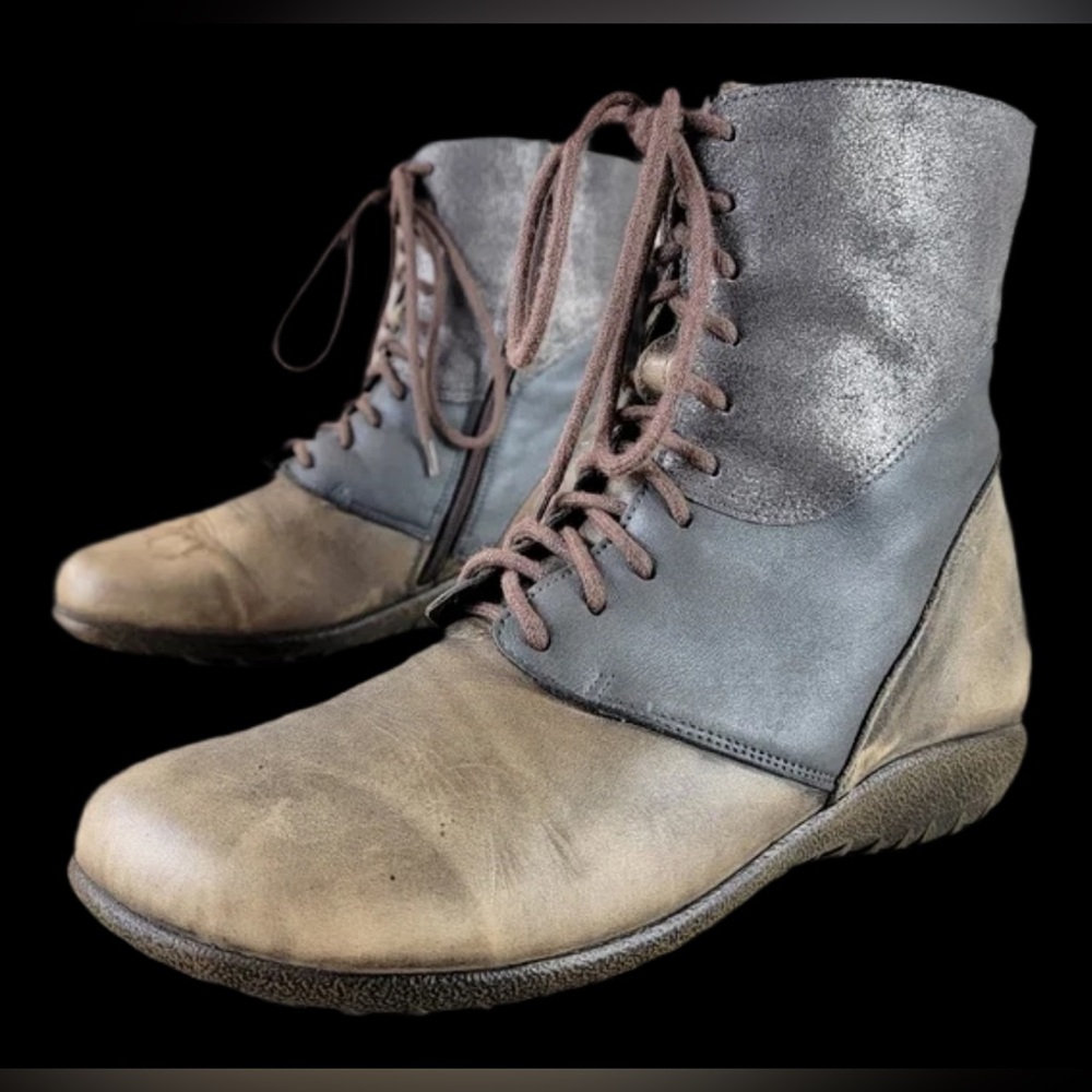 NAOT Atopa Distressed Genuine Leather Ankle Boots Women’s Size 9 EUR 40